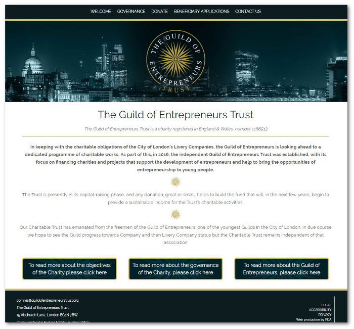 GoE Trust website